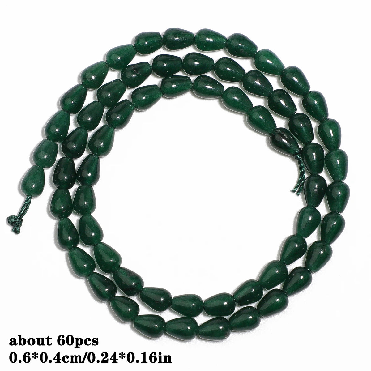 Stone Beads Green Chalcedony-Style Mixed Shapes for DIY Jewelry Making