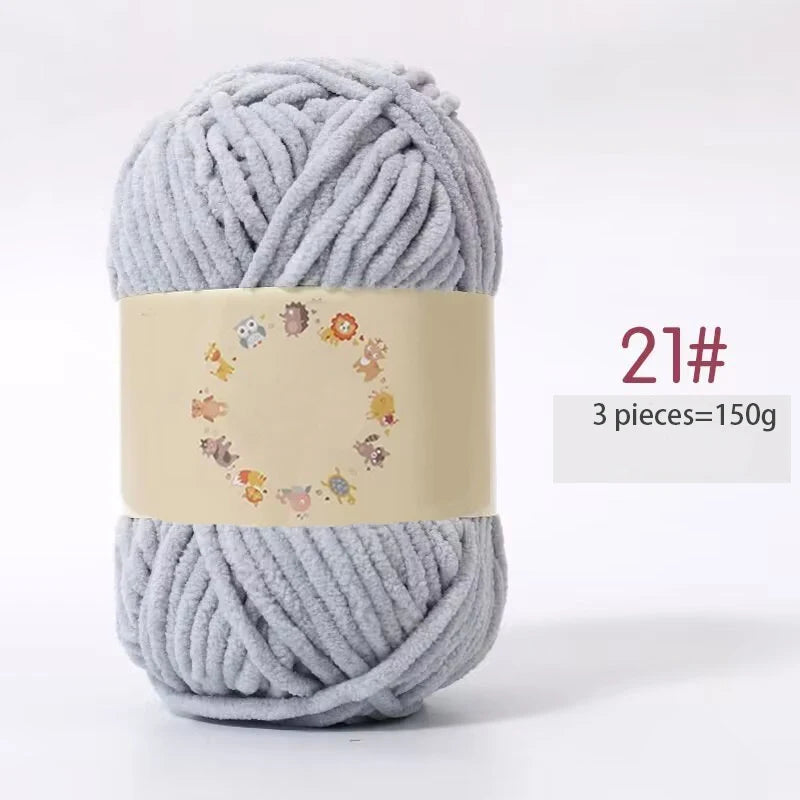 Yarn, Fine Chenille for Handmade Bear Crafts, Pillows, Sweaters & Scarves