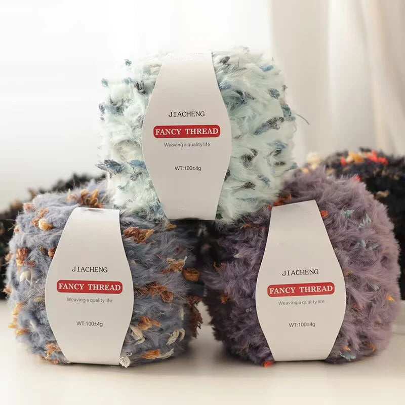 Yarn, Wide Faux Fur Texture for Knitting Coats, Scarves & Accessories