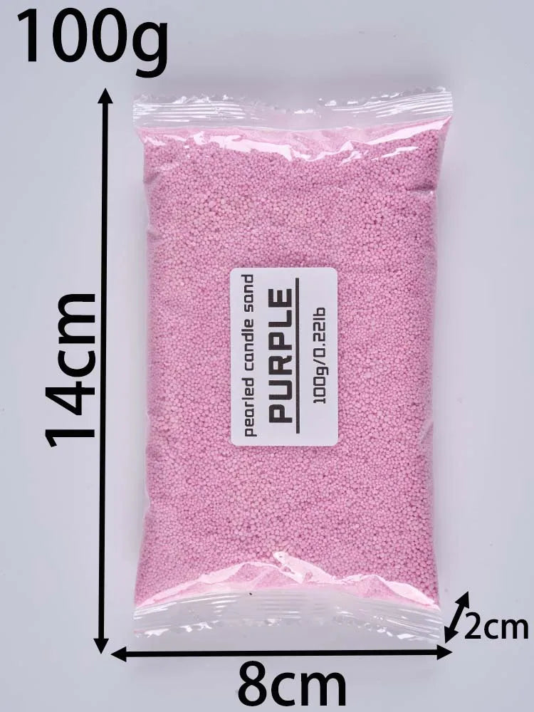 100G Color Sand Wax Ice Flower Wax DIY Candle Making Accessories Supplies Snowflake Wax Candle Landscape Painting Sand Cup