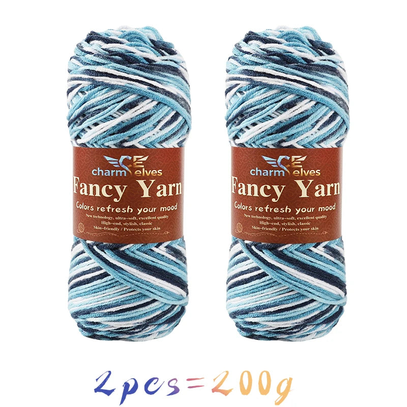 Yarn, Multicolor Gradient for Sweaters, Scarves, Hats, Gloves & Slippers