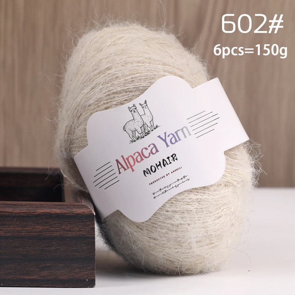 Yarn, Solid Color Long-Pile for Sweaters, Gloves, Hair Ties & Shawls