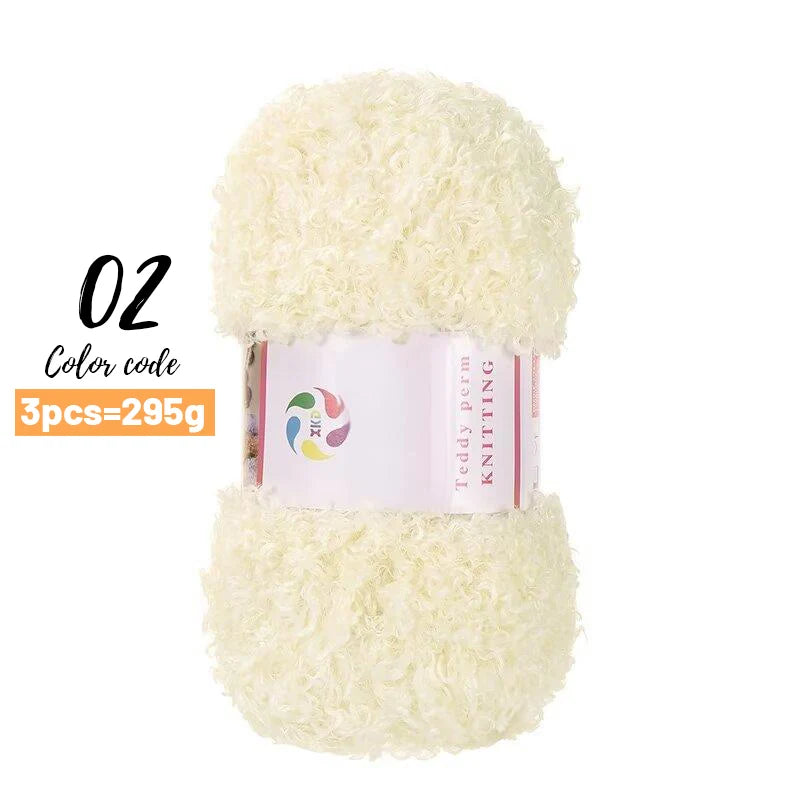 Yarn, Teddy-Style Faux Fur for Scarves, Sweaters, Bags & Cozy Home Crafts