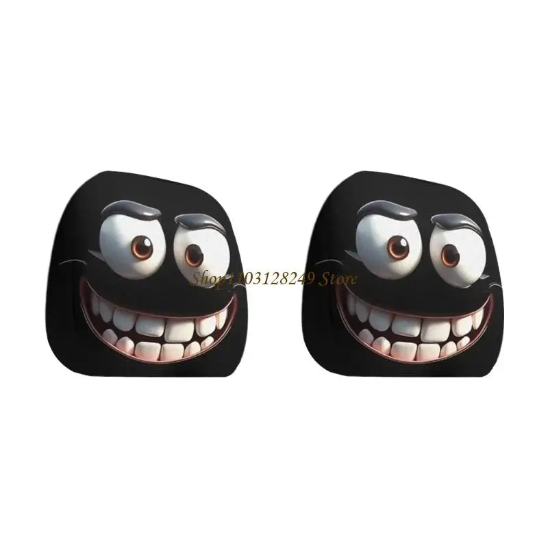 4 Car Headrest Covers Novelty Premium Quality Replacement Accessory