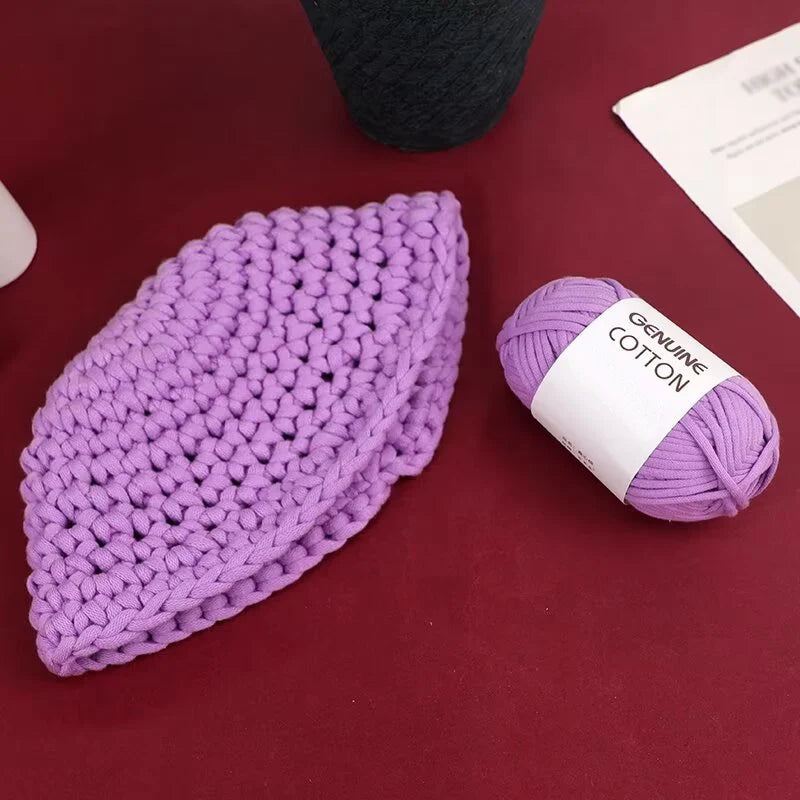 Yarn, Hollow Cord for Crochet Shoes, Scarves, Bags, Hats & Blanket Crafts