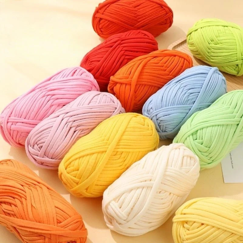 Yarn, Flat T-Shirt Style for Crochet Rugs, Bags, Slippers & Handmade Crafts