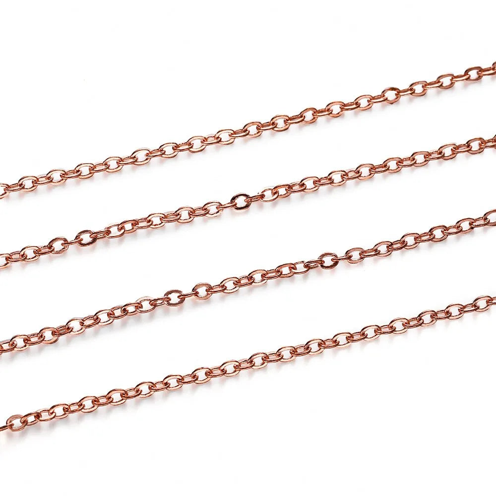 Jewelry Chains Gold Bronze Plated Necklace Chain Necklace DIY Jewelry Making