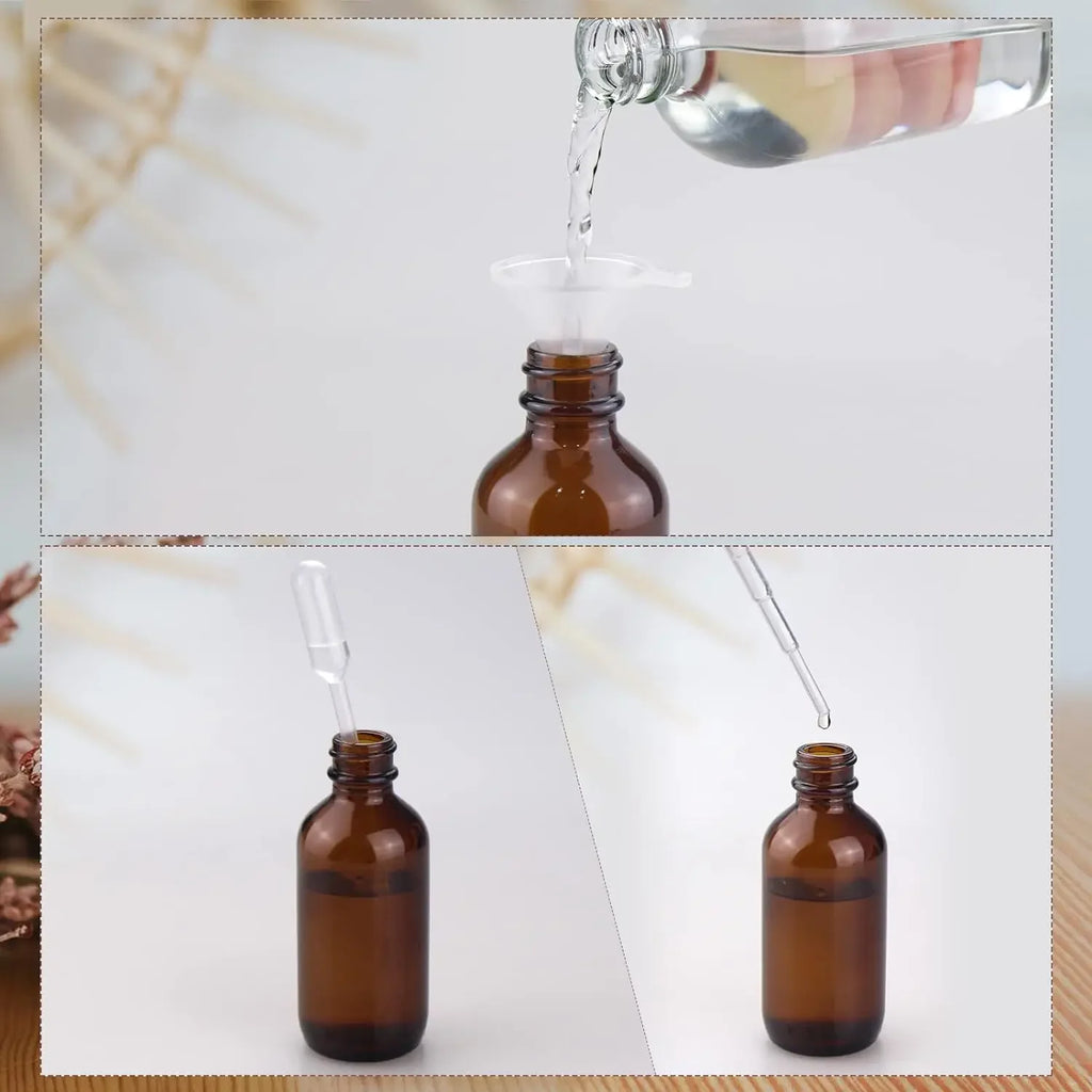 Spray Bottle Empty Amber Glass Refillable Fine Mist Perfume Atomizer
