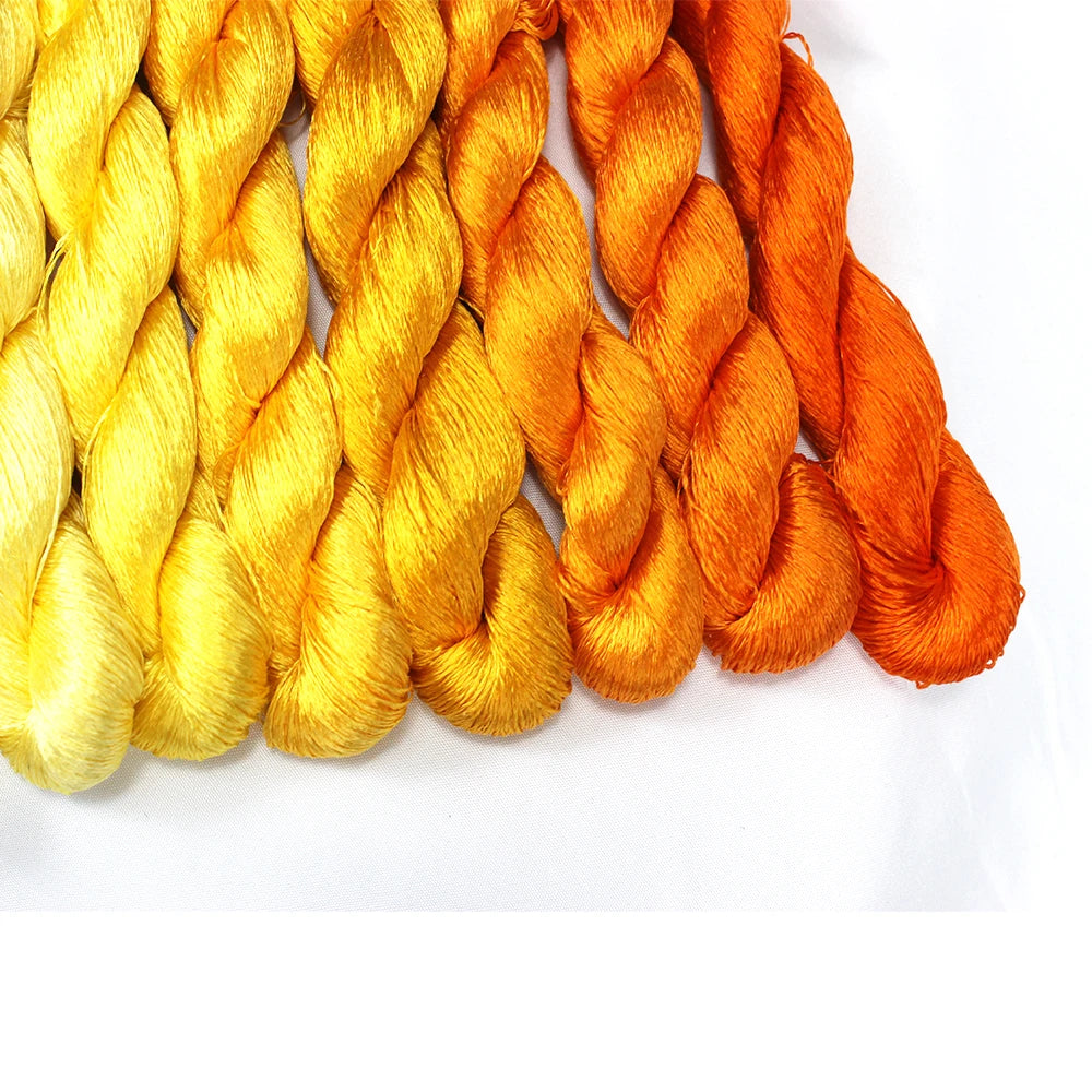 Embroidery Thread, Yellow Colors for Hand Embroidery & Cross-Stitch Crafts
