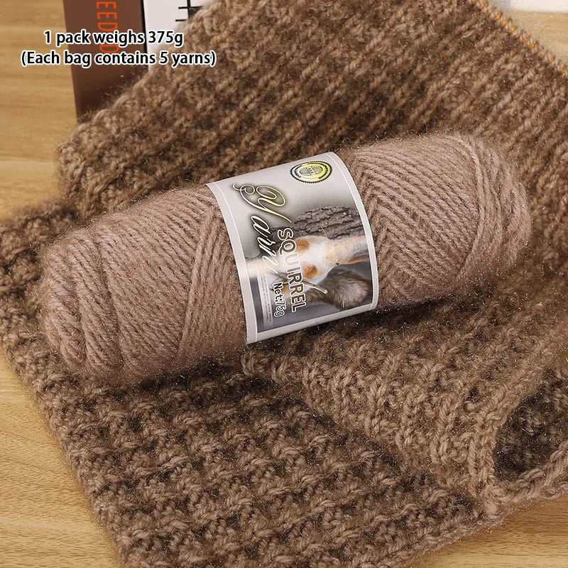 Yarn, Thick Textured for Handmade Hats, Scarves, Coats & Creative Gifts