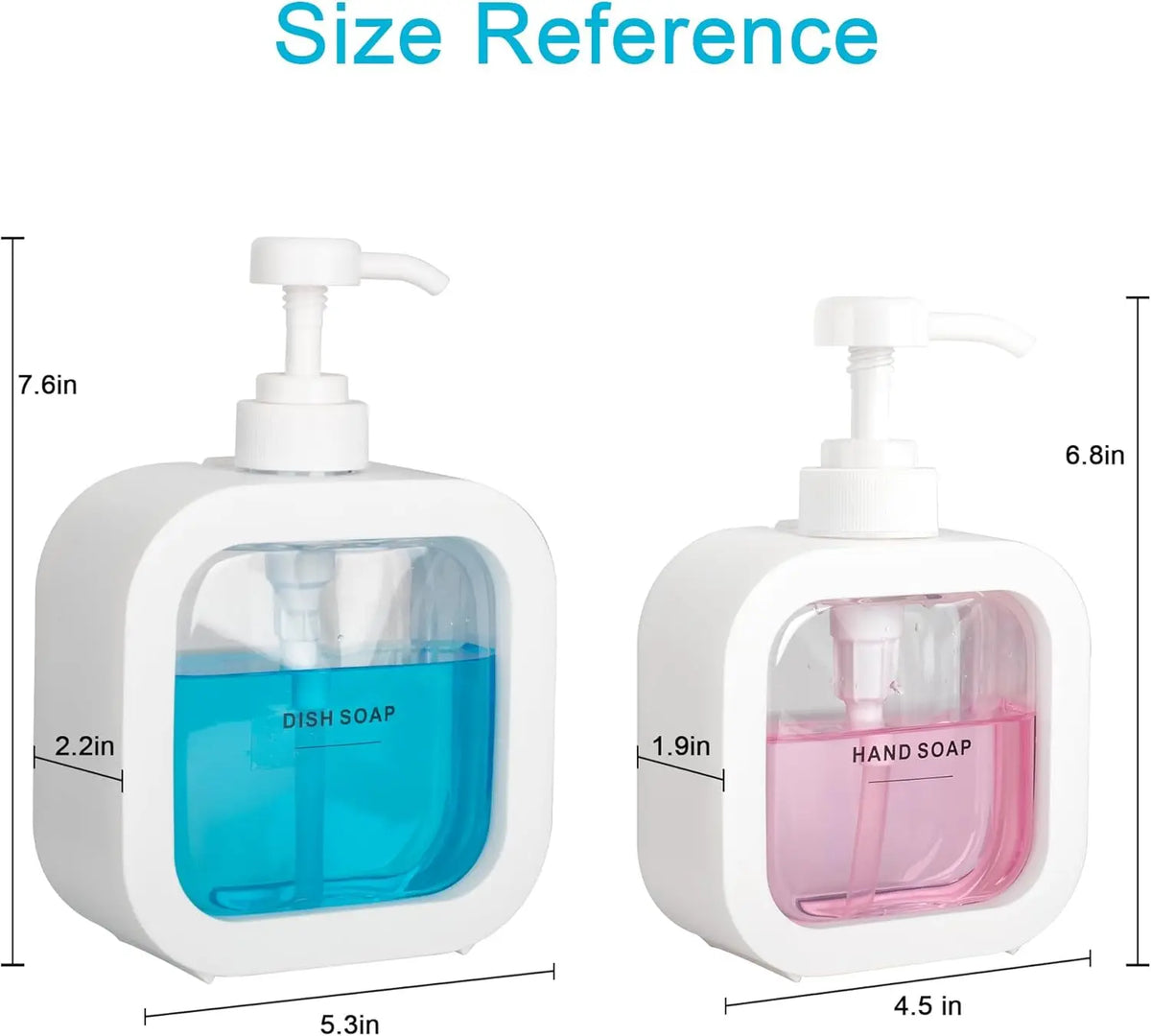 Soap Dispenser Empty Refillable Bathroom Lotion Pump Bottle