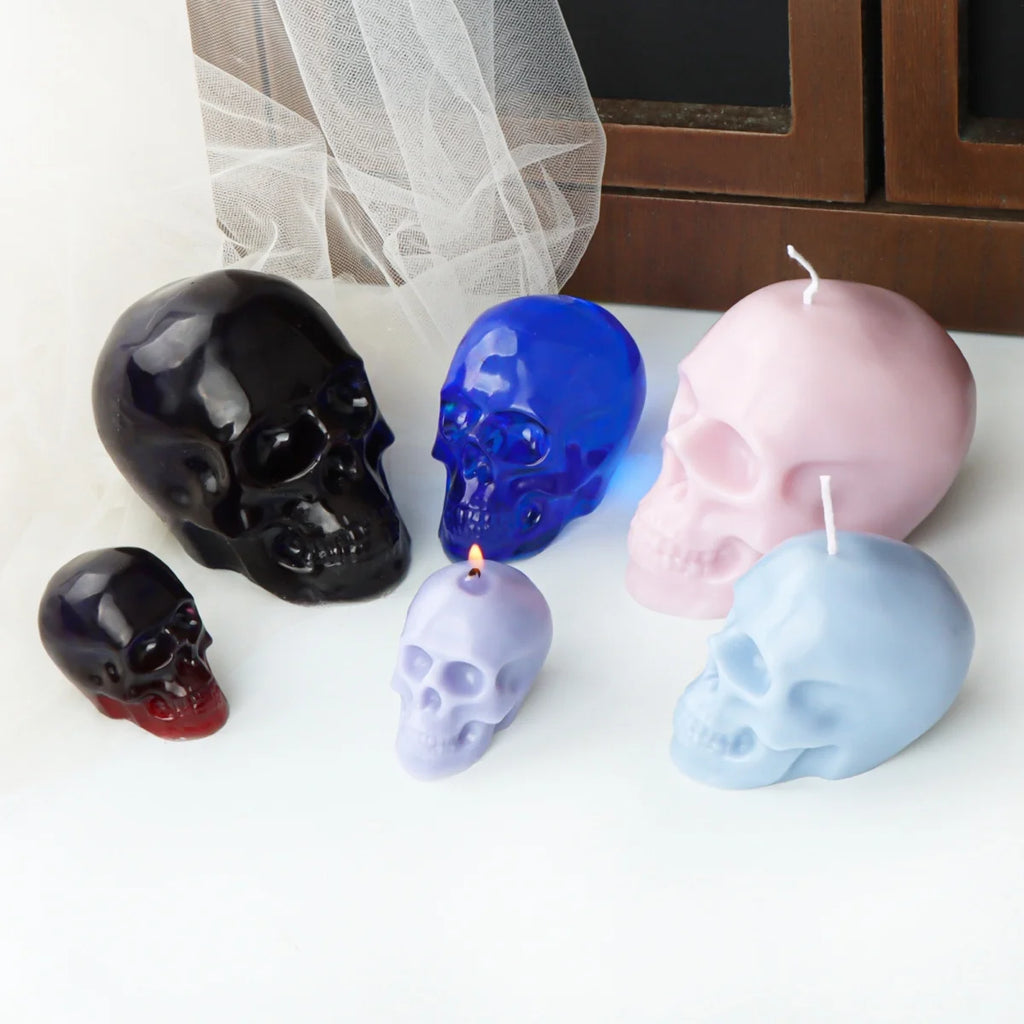 3D Skull Silicone Mold DIY Large Skull Desktop Ornament Epoxy Resin Candle Mold Skull Sculpture Halloween Home Decoration Mold