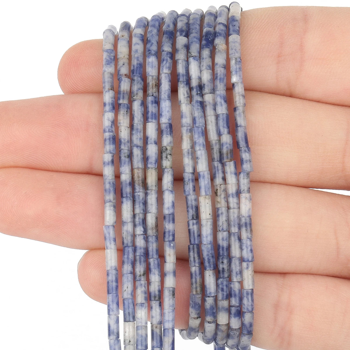 Stone Beads Blue Sodalite Jasper Mixed Shapes for DIY Jewelry Making Craft Beads