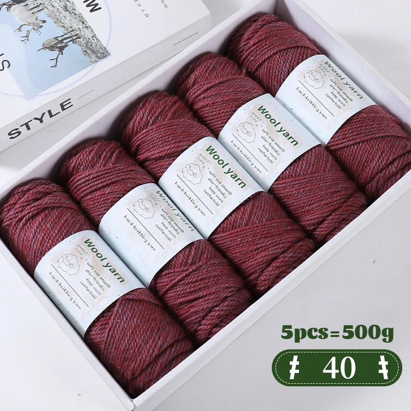 Yarn, Thick Rainbow Gradient for Coats, Scarves, Gloves & Creative Knitwear