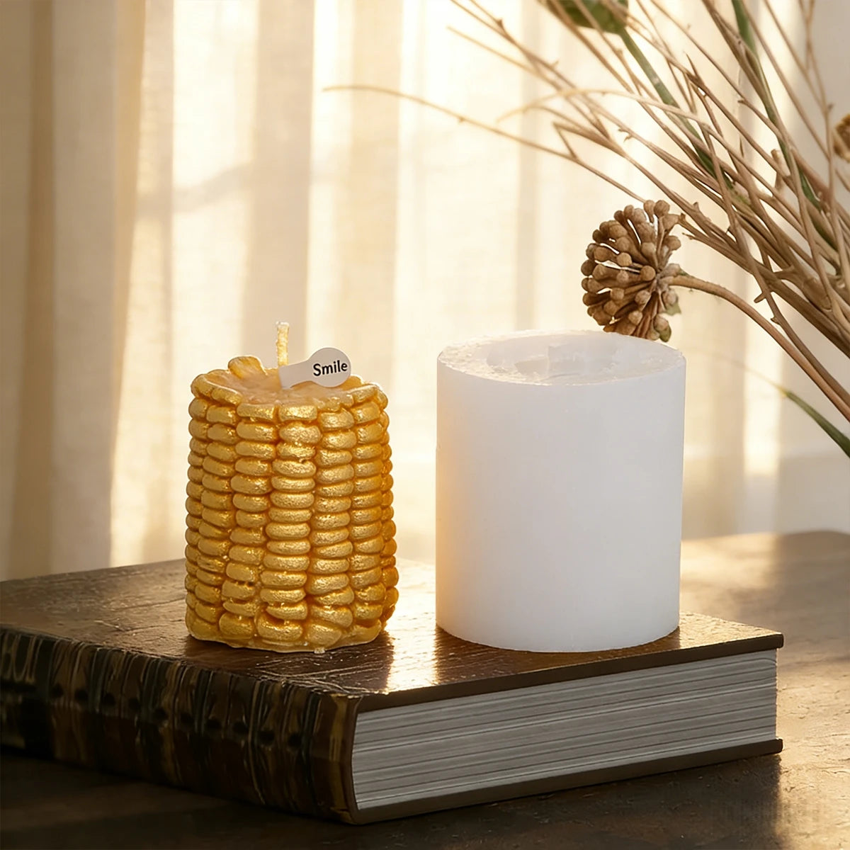 Corn Candle Mold - Silicone 3D Corn Cob, Single Cavity