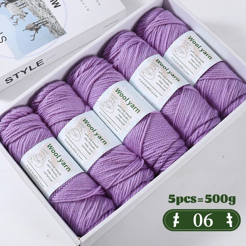 Yarn, Thick Rainbow Gradient for Coats, Scarves, Gloves & Creative Knitwear