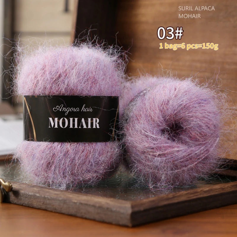 Yarn, Colorful for Crochet Sweaters, Openwork Coats, Hats & Shawls