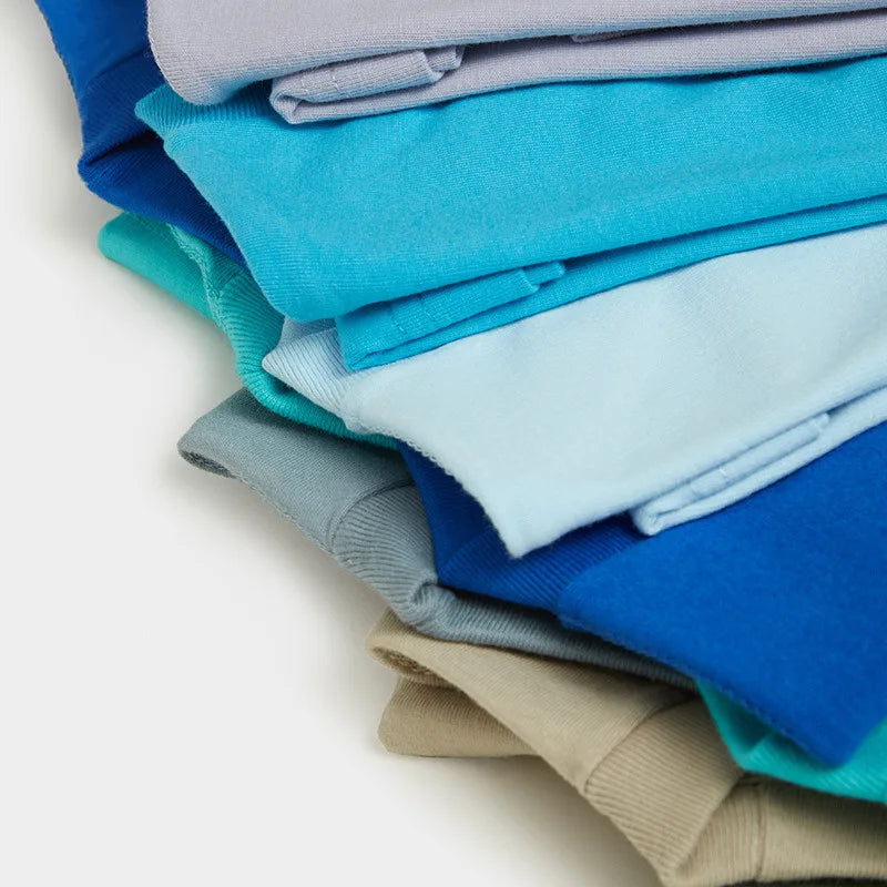 T-Shirt Unisex Solid Color 100% Cotton Loose Fit Short Sleeve Candy Color Tee