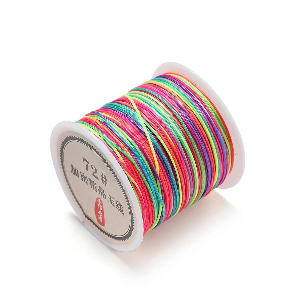Beading Cord Nylon Chinese Knot Bracelet Braided String Tassel Craft Supplies