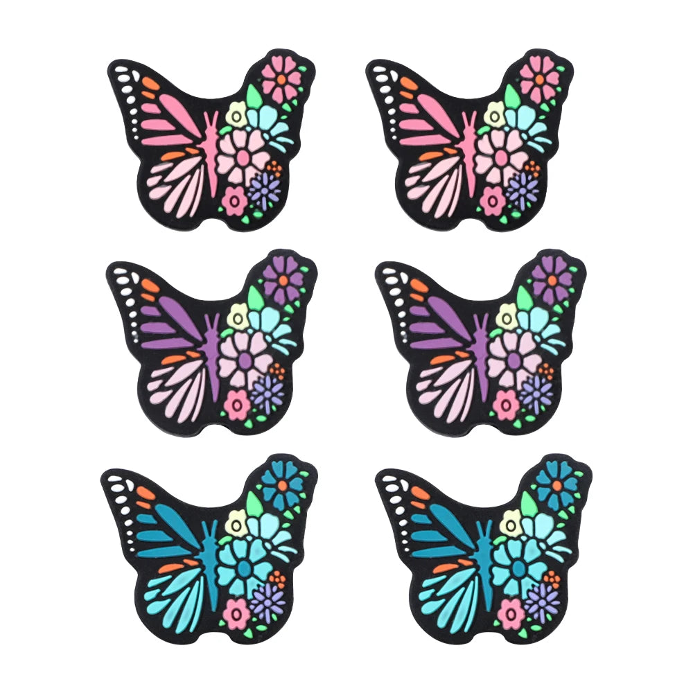 Knitting Needle Stoppers, Butterfly & Animal Tip Caps for Yarn Crafts