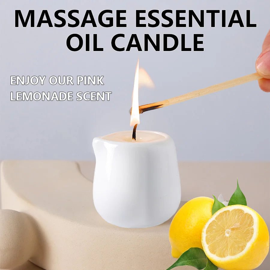 Massage Candles EVODUCK Ceramic Lavender Gardenia Cedar Woody Fragrances