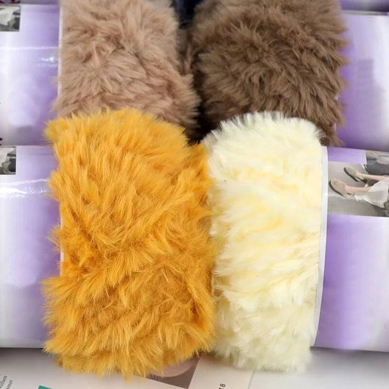 Yarn, Faux Fur for Handmade Slippers, Sweaters, Scarves & Winter Hats