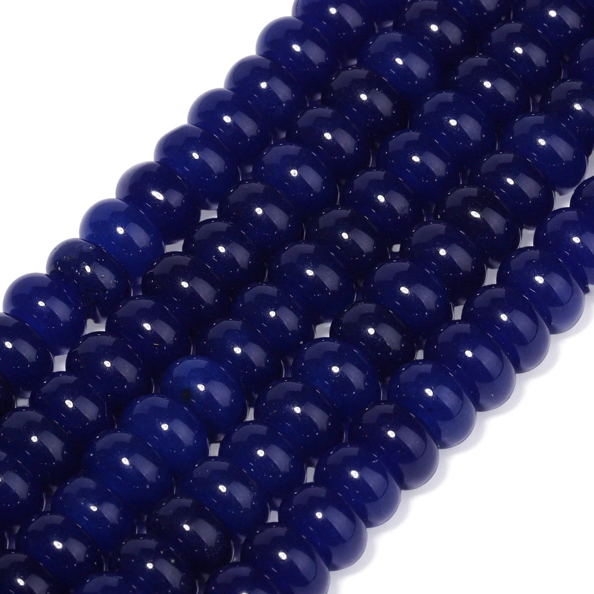 Stone Beads Rondelle Yellow Green Jade-Style for DIY Jewelry Making Craft Beads