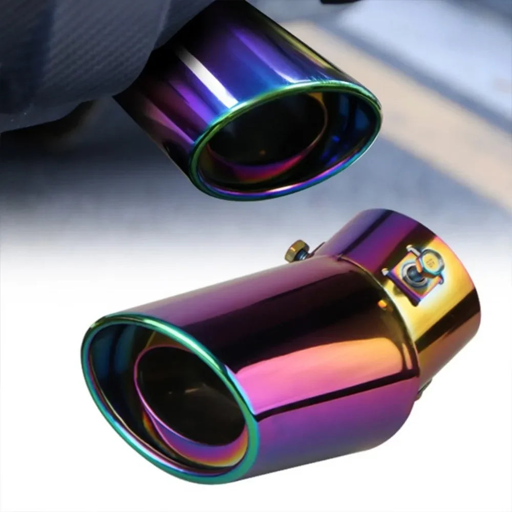 2.5" Stainless Steel Exhaust Muffler Tip | Universal Fit, 6 Finishes