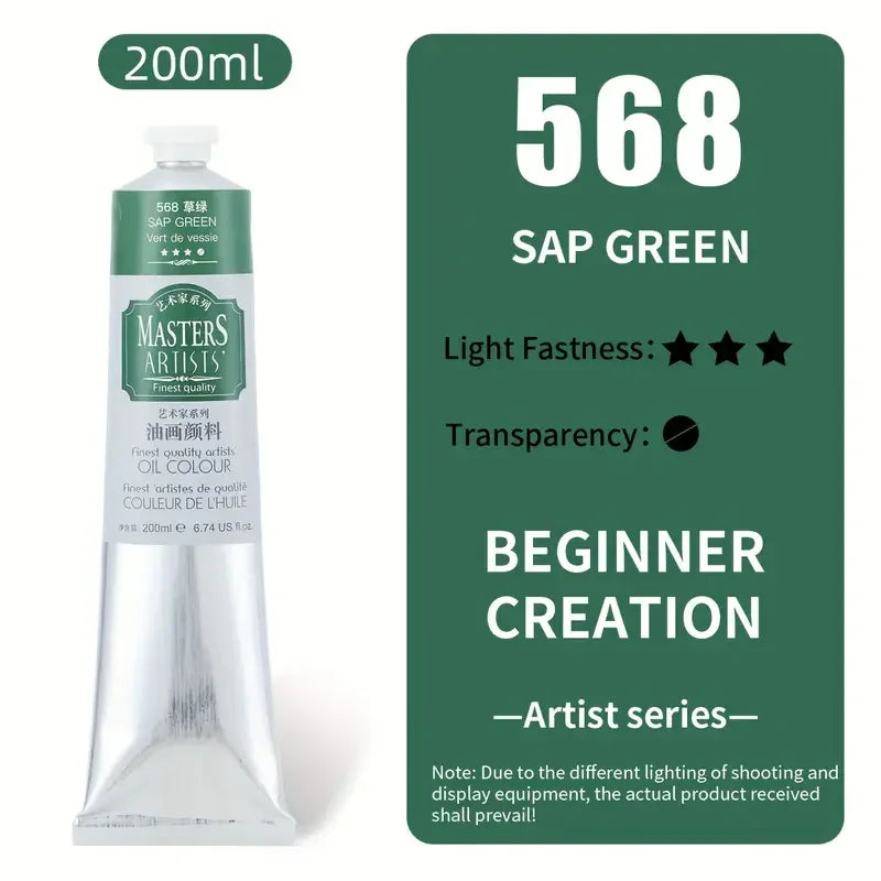 Oil Paint Jumbo Tube, Marie's 200ml — 14 Colors, Artist Grade