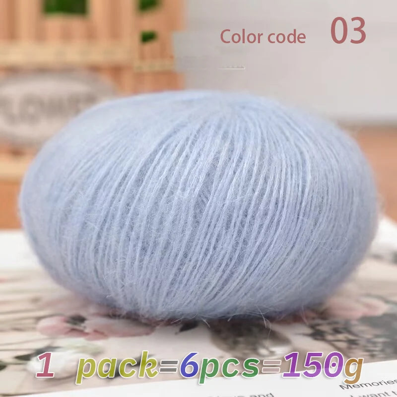 Yarn, Mohair Blend for Hand Knitting, Crochet & Creative Needlecraft Projects