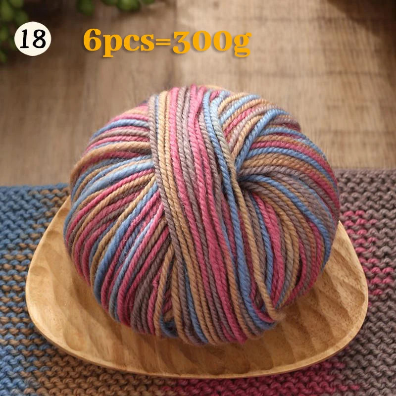 Yarn, Gradient Colors for Crochet Sweaters, Gloves, Scarves & Craft Charms