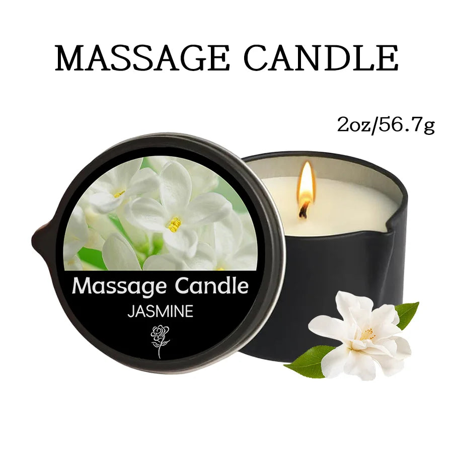 Massage Candles EVODUCK Pour Spout Tins Jasmine Rose Lavender Fragrances