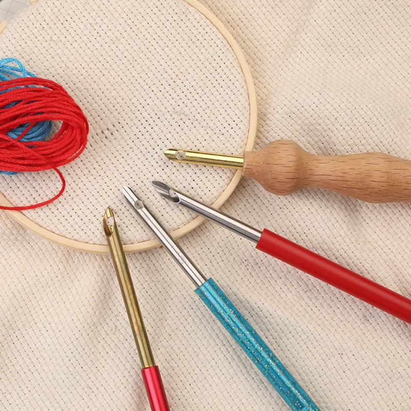 Punch Needle Tool Set, Adjustable Embroidery Pen for Beginner Yarn Crafts