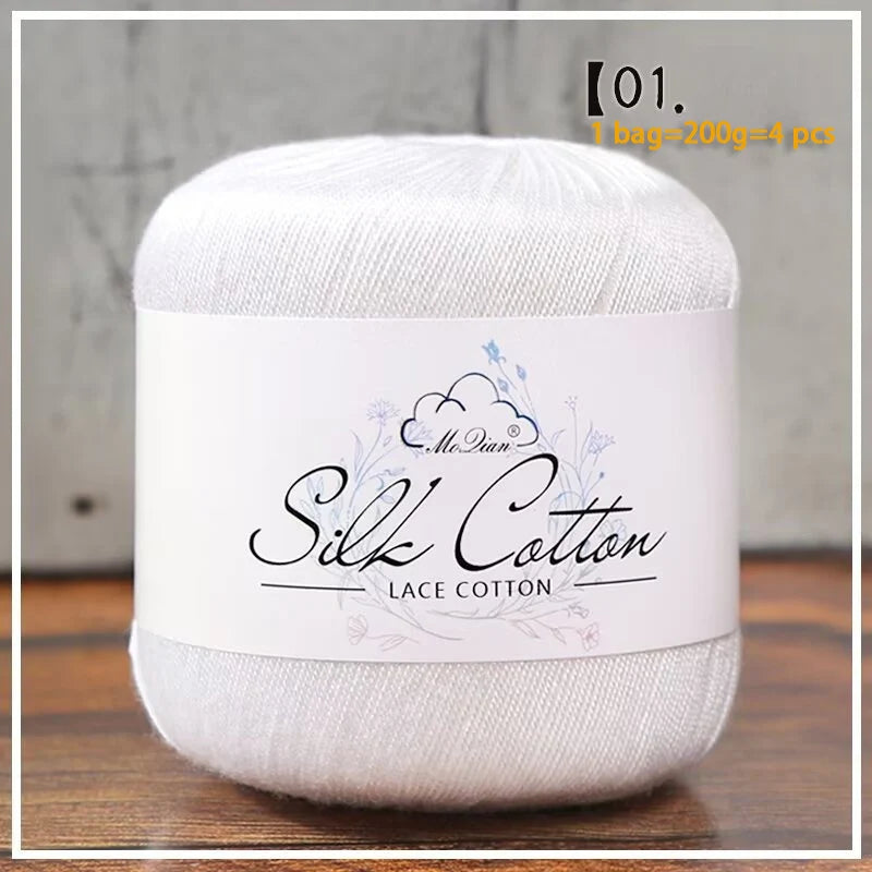 Yarn, Fine for Crochet Shawls, Openwork Sweaters, Summer Hats & Knitwear