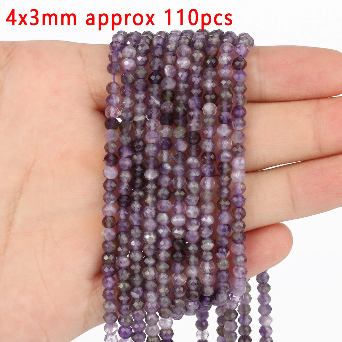 Stone Beads Purple Amethyst-Style Assorted Shapes for DIY Jewelry Making