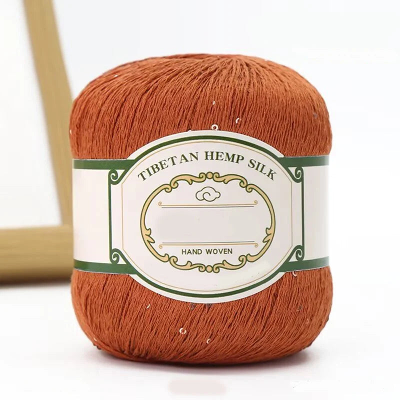 Yarn with Sequins for Crochet Shawls, Summer Hats & Openwork Knitwear