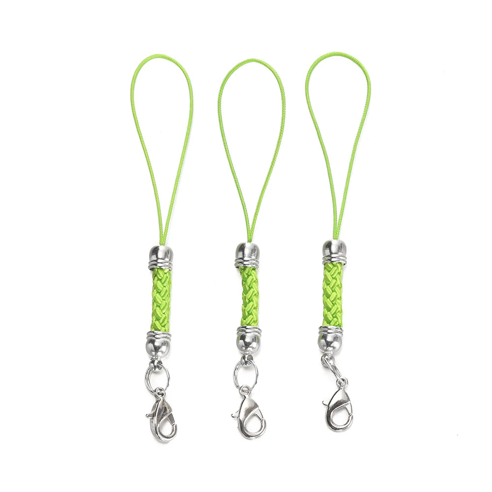 Keychain Cord Straps Lobster Clasps Jump Rings DIY Jewelry Making Craft Supplies