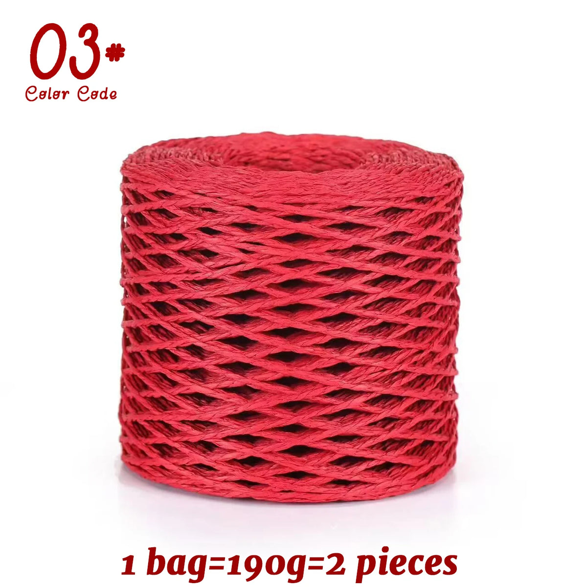 Yarn, Raffia-Style for Summer Hats, Bags, Slippers, Gift Wrap & Crafts