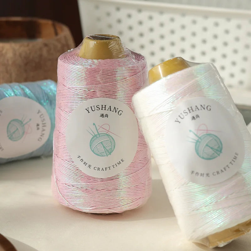 Yarn, Shiny Core-Spun for Bags, Storage Baskets, Slippers & Craft Projects