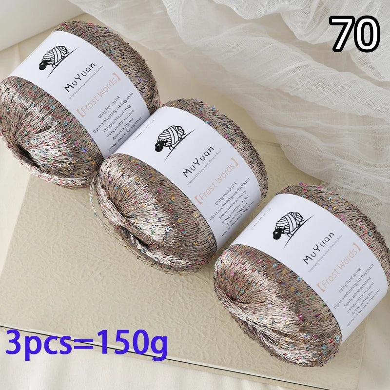 Yarn, Glitter Effect for Knitting Cushions, Bags, Hats & Decorative Crafts