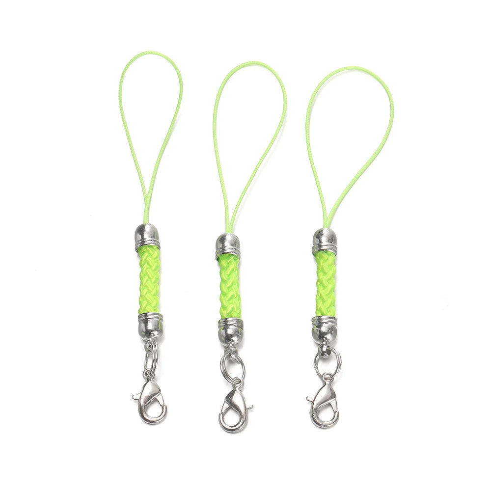 Keychain Cord Straps Lobster Clasps Jump Rings DIY Jewelry Making Craft Supplies