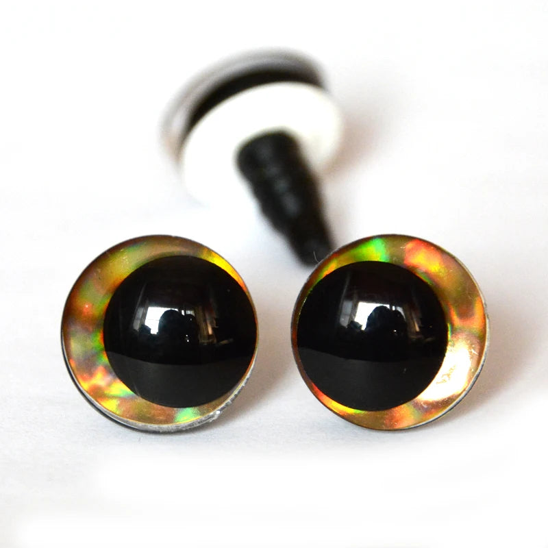 Doll Eyes Holographic Glitter Safety Eyes 12-30mm 20pcs Amigurumi Crochet