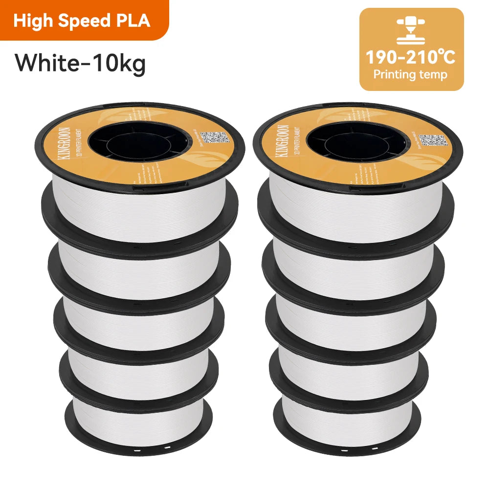 KINGROON HS-PLA Filament 1.75mm High Speed PLA 3d Printer Filament For Bambu All FDM 3D Printer 3D Printing Materials 5/10KG