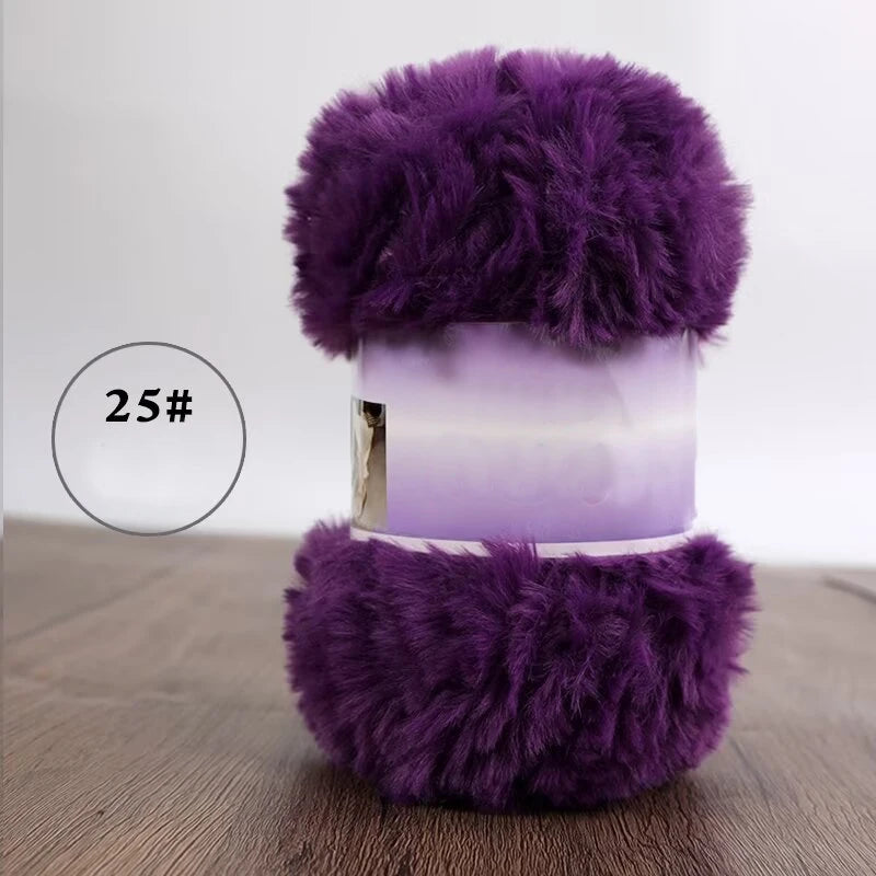Yarn, Faux Fur for Handmade Slippers, Sweaters, Scarves & Winter Hats