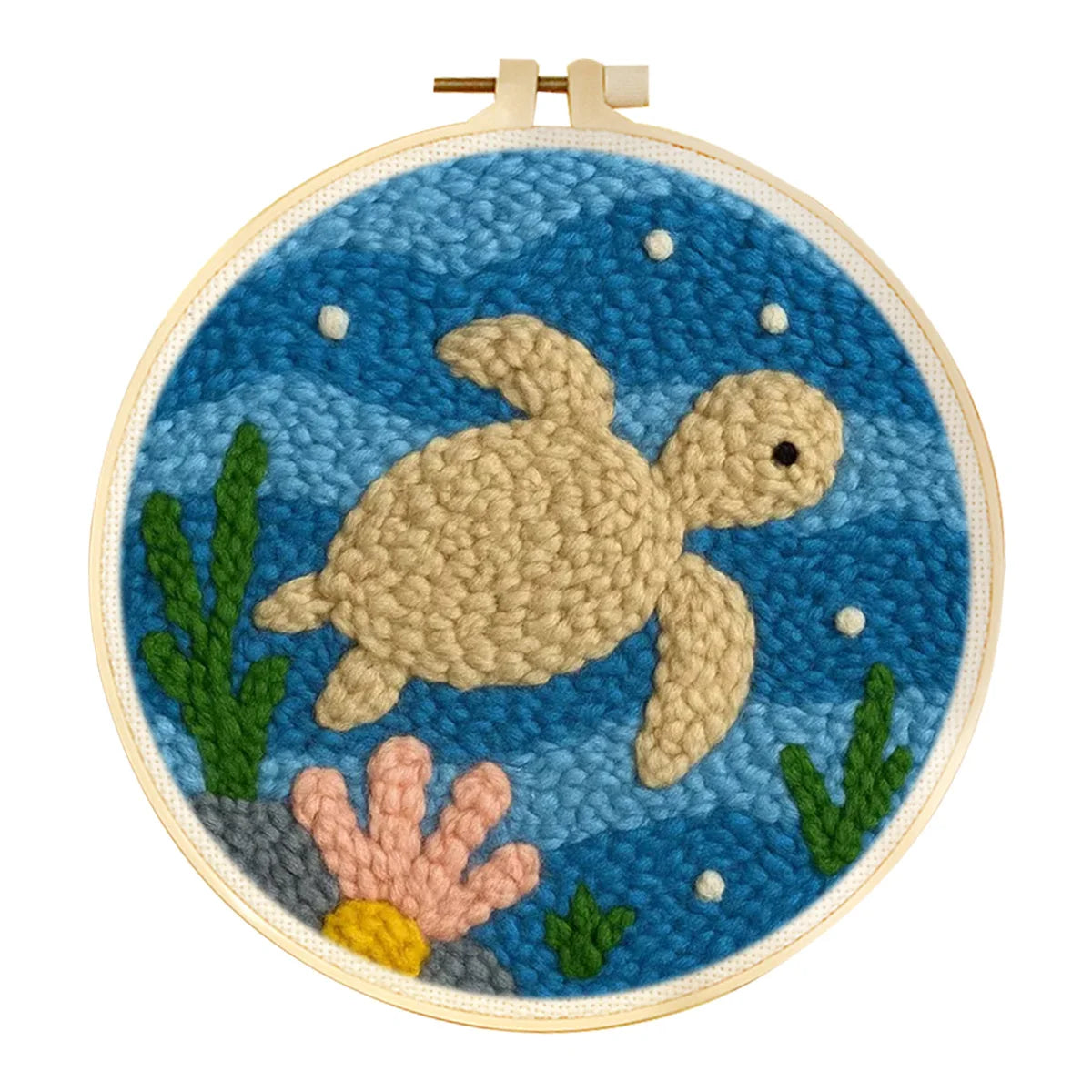 Punch Needle Kit, Cute Animal Designs for Beginner Embroidery & Home Decor