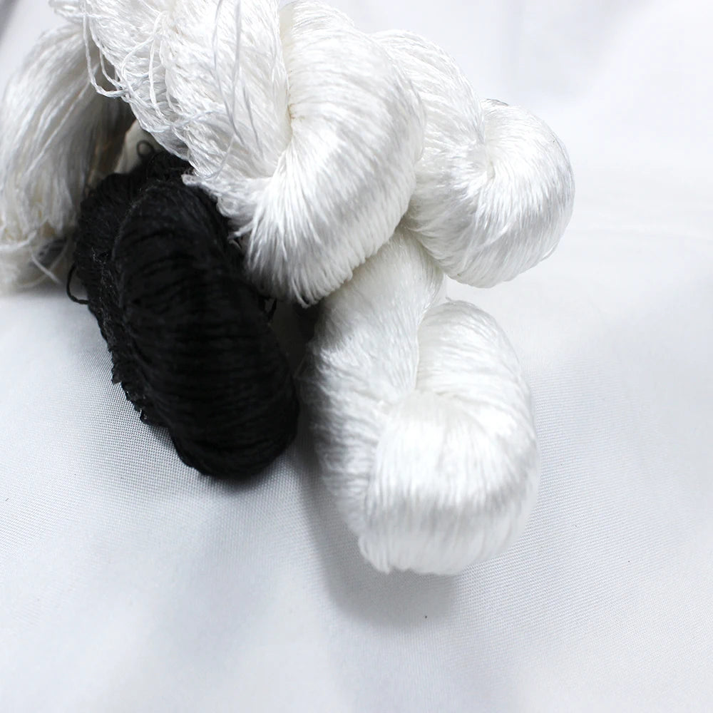 Embroidery Thread, Black & White Colors for Hand Embroidery & Cross-Stitch