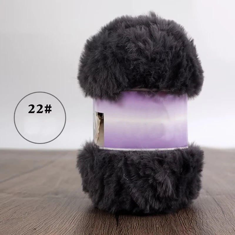 Yarn, Faux Fur for Handmade Slippers, Sweaters, Scarves & Winter Hats