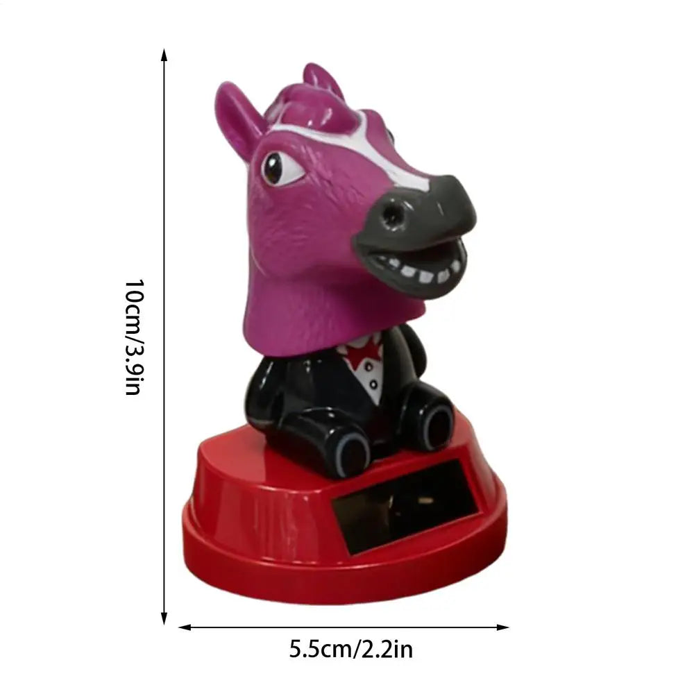 Car Ornament Solar Bobblehead Doll Car Dashboard Ornament Decoration