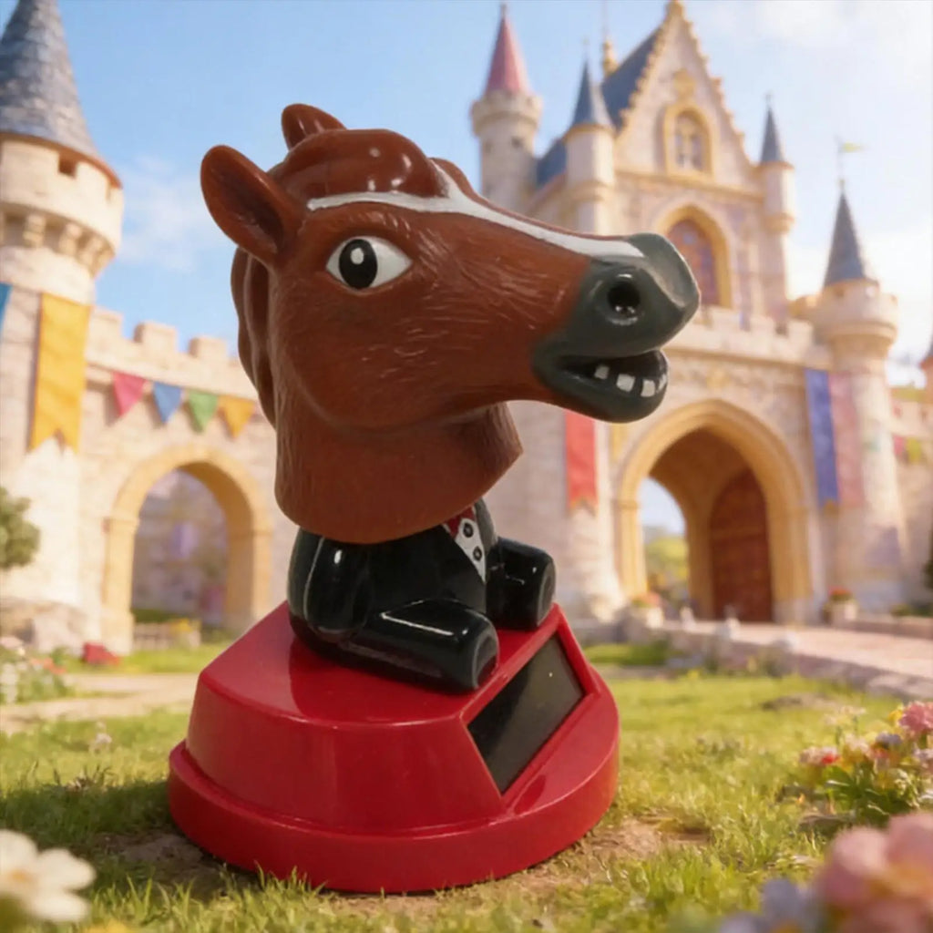 Car Ornament Solar Bobblehead Doll Car Dashboard Ornament Decoration