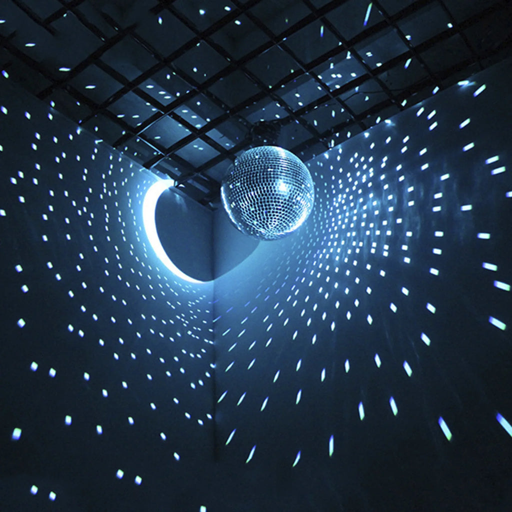 Disco Mirror Ball 7.87 in (20cm), Glass, Hanging, Party & Stage